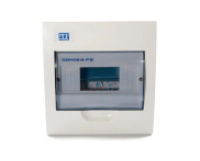 Quadro De Distribuição Weg 8 Disjuntor Din De Embutir fumê